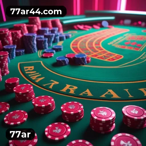Imagem promocional da 77ar mostrando a plataforma e suas vantagens