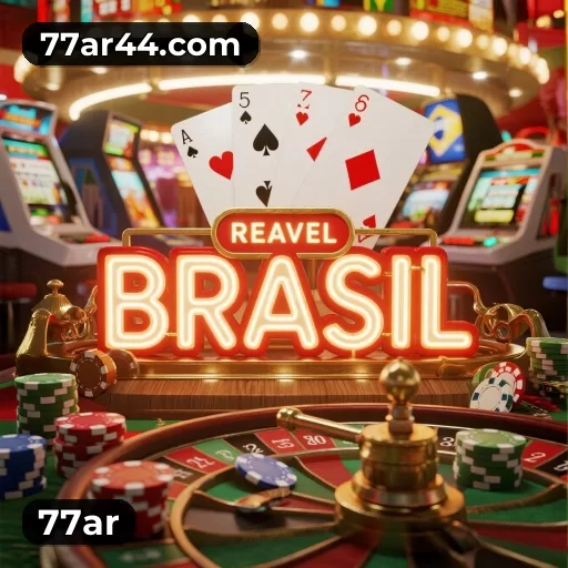 Imagem promocional da 77ar mostrando a plataforma e suas vantagens